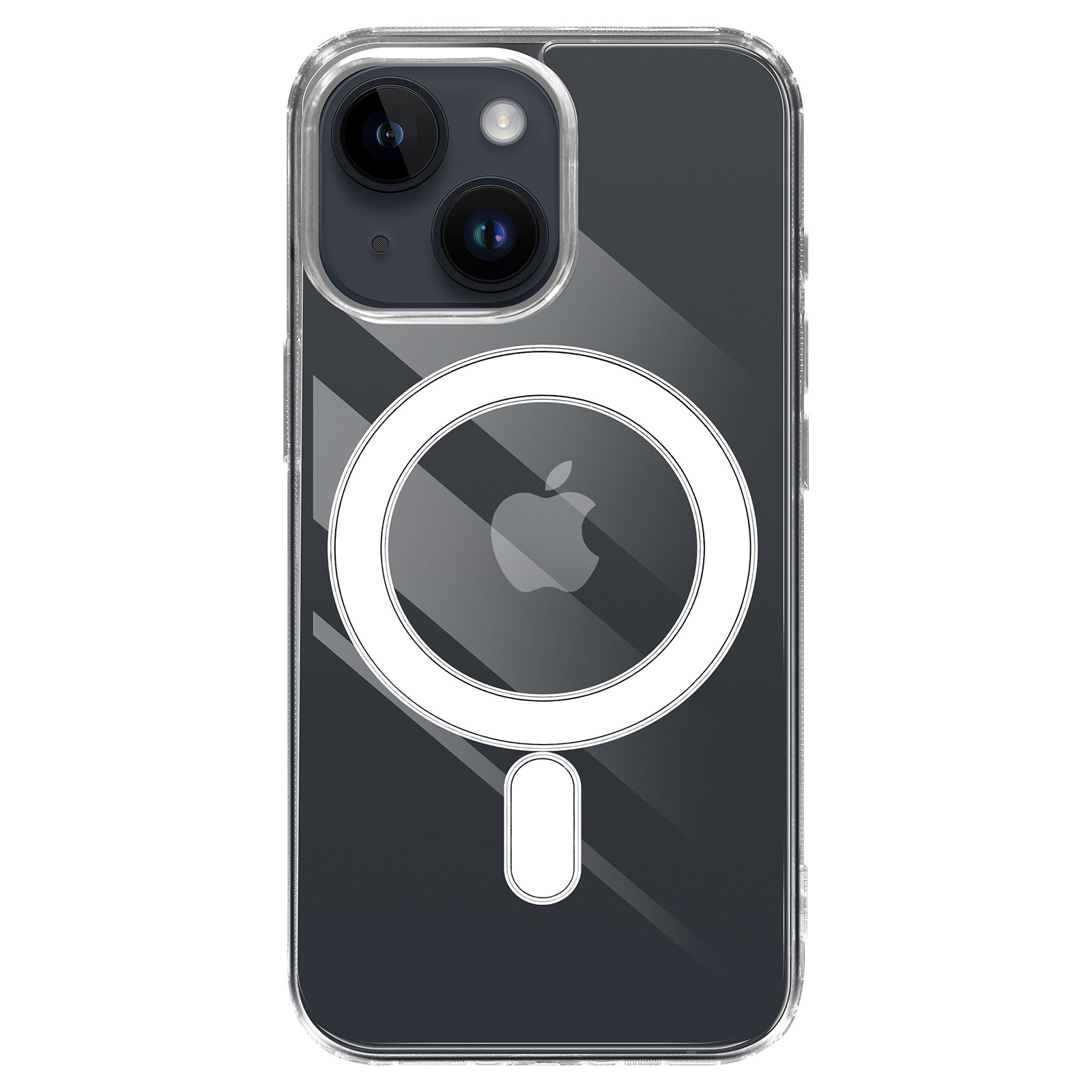 Coque transparente antichoc pour iPhone 13 mini en silicone TPU souple