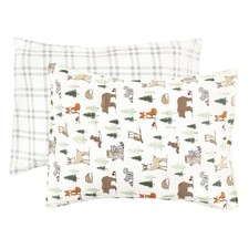 Toddler Pillow Case Cotton Unisex Baby Hudson Forest Animals Size infant newborn
