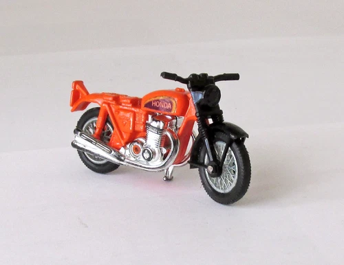Vintage Lesney Matchbox Superfast #18 Hondarora Honda Motorcycle Orange 1975