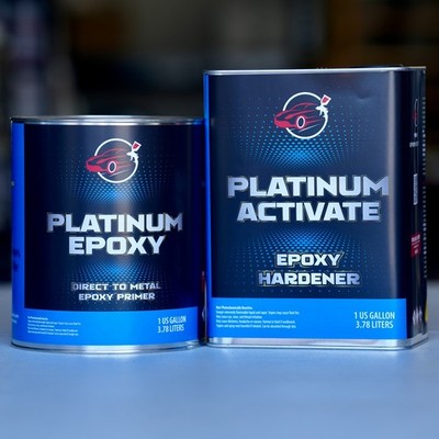 DTM Epoxy Primer Gallon KIT 1:1 MIX Platinum 2K Epoxy GRAY, WHITE, OR BLACK