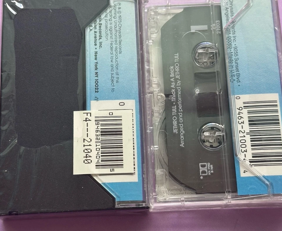 Jethro Tull - Passion Play & Thick As A Brick (2 Cassettes)  ✨New Sealed✨ - Image 2 of 3