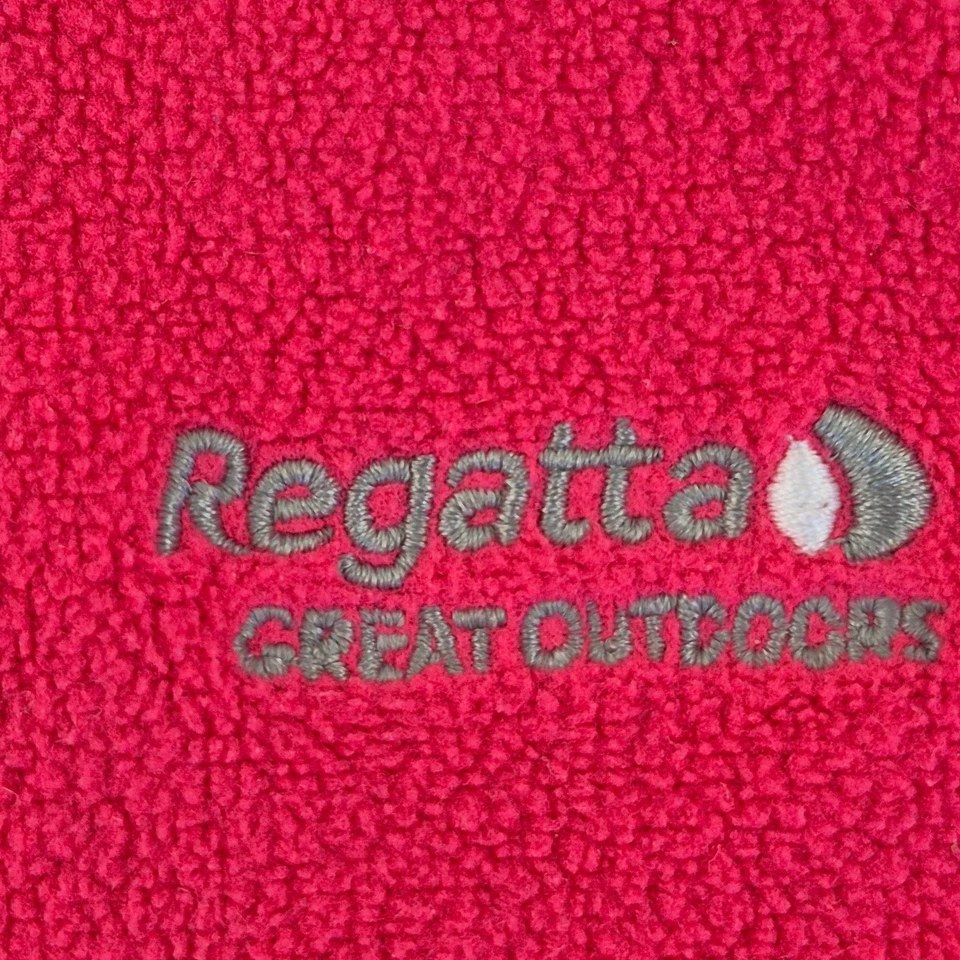 REGATTA Fleece Sweatshirt 20 Pink Women's 1/4 Zip Pullover Activewear Jumper - Image 4 of 4