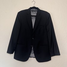 Austin Reed Classic Men  s Black Two-Button Notch Lapel Blazer Size 42R
