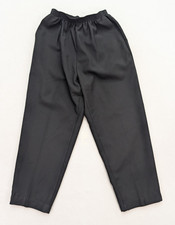 Alfred Dunner Women's Pants Size 12 Black Elastic Waist Pull-On Pockets