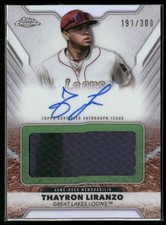 2025 Topps Pro Debut Thayron Liranzo Jumbo Autograph Relic /300