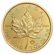 2021 Canada 1 oz Gold Maple Leaf BU 5425.80 per troy oz
