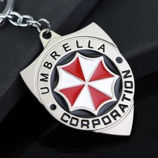 Brand New Resident Evil Umbrella Corporation Badge Metal Keychain