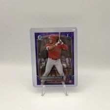 2025 Bowman - Chrome Prospects Kevyn Castillo #BCP-82 Purple Raywave...