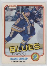 1981-82 O-Pee-Chee Blake Dunlop #293 1e5k