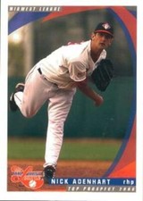 50) NICK ADENHART Anaheim Angels / Midwest Lge 2006 Grandstand Baseball Card LOT