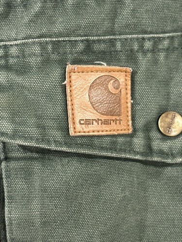 Carhartt Canvas Ranch Jacket CQ8194 2XL Tall Green Vintage Union Made Rare - Picture 4 of 17