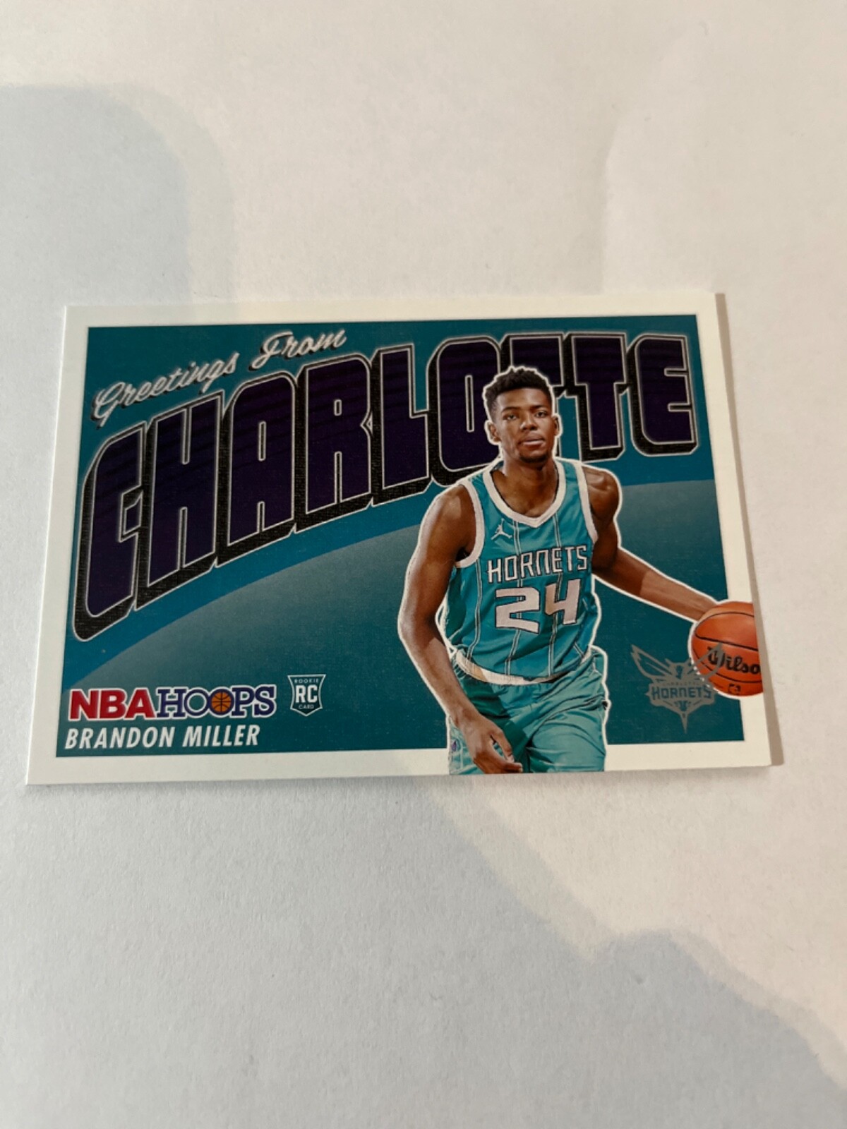 2023-24 NBA Hoops Rookie Greetings #18 Brandon Miller RC