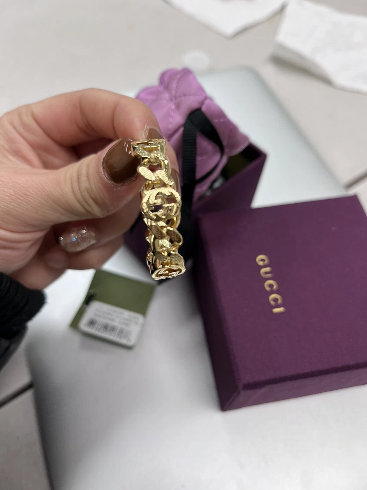 BOUCLE D'OREILLE G IMBRIQUÉE Gucci