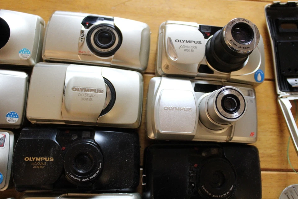 *FOR PARTS* OLYMPUS STYLUS EPIC DELUXE INFINITY ZOOM 80/140/170 MIXED LOT OF 19 - Image 3 of 4