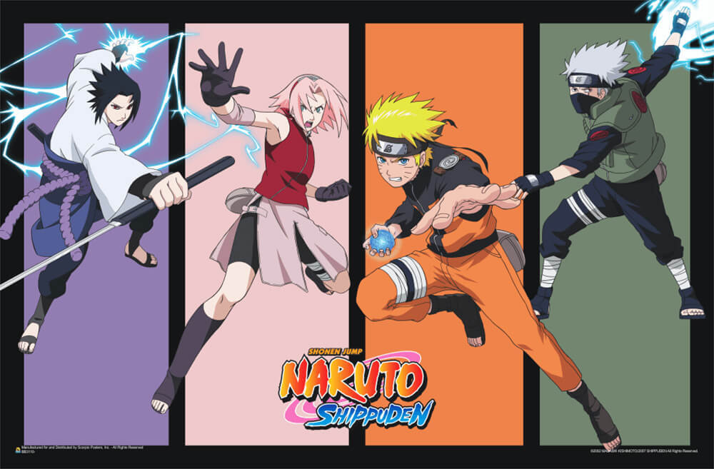 NARUTO ポスター 絵画風 壁紙ポスター (はがせるシール式) NARUTO 劇場版 ナルト