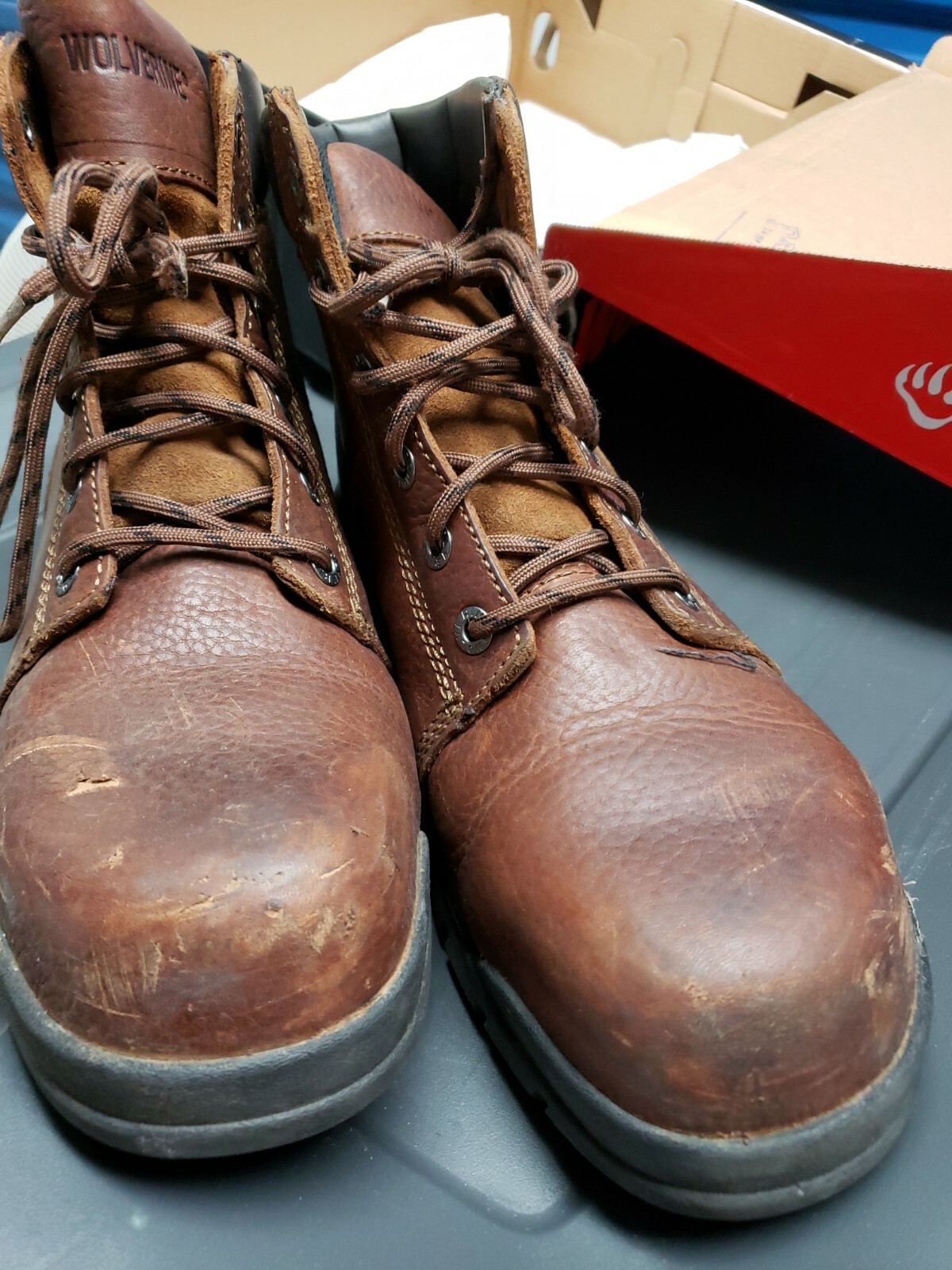 Wolverine Marquette 6" Mens Steel Toe Work Boots Size… Gem