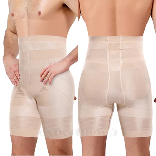 Herren Kompression Hohe Taille Boxershorts Bauch Slim Body Shaper Gürtel Hose US - Bild 25 von 29
