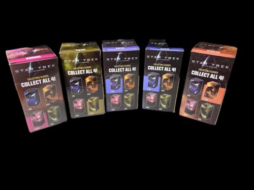 Occhiali da collezione Star Trek BK 2008 Kirk Spock Nero Uhura set completo Xtra Spock - Foto 3 di 10