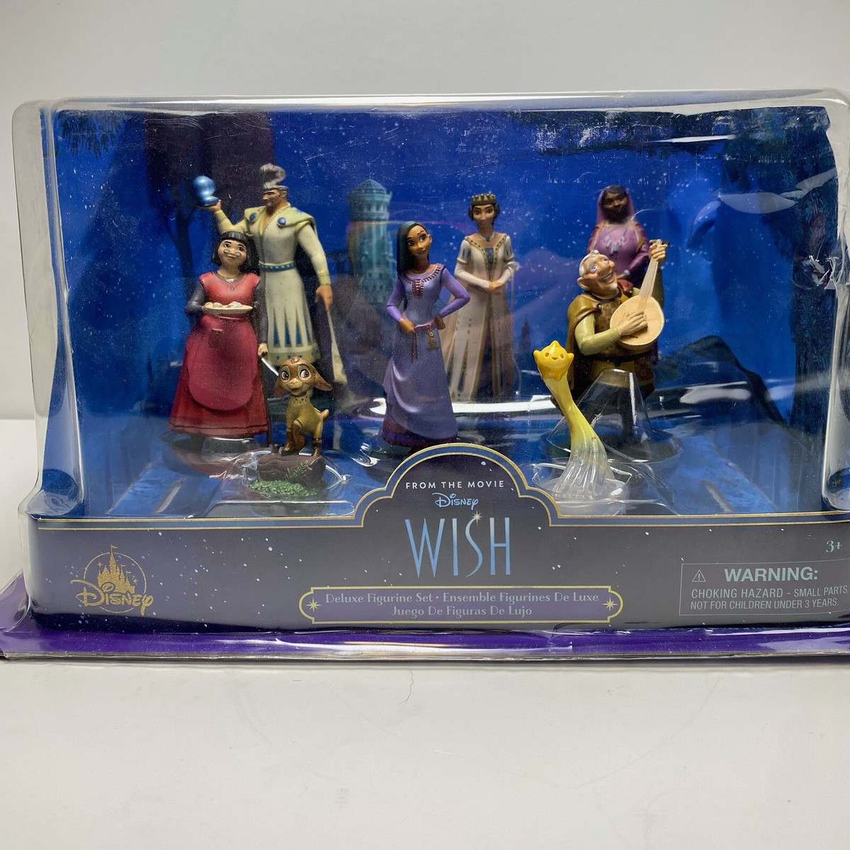 Sealed Disney Parks Wish Deluxe 8 pc Figurine Play Toy Set Asha