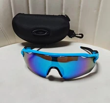NEW OO9208 Oakley Radar EV Patn Sunglasses Blue Frame Polarization Lenses