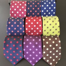 Men Polka Dot Jacquard Casual Necktie Wide Party Wedding Necktie