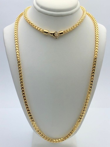 14k Yellow Gold Solid Franco Chain 