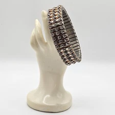 vintage rhinestone Stretch bracelet Costome Jewelry 