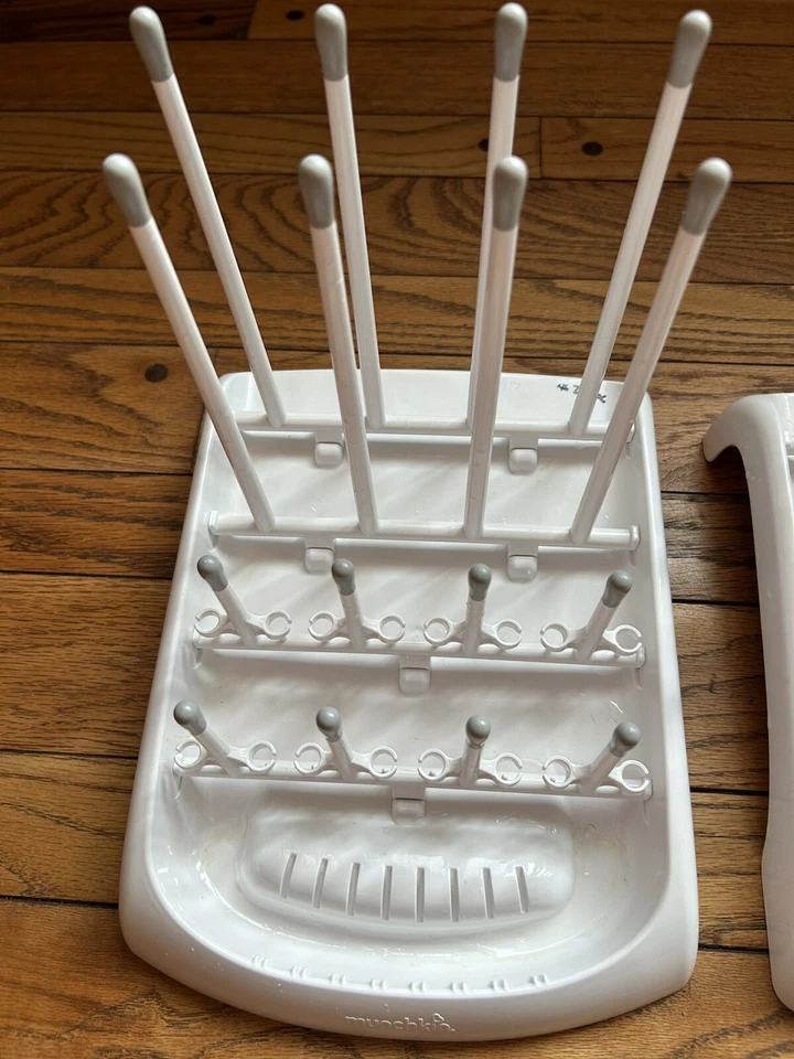 Munchkin Lote Plegable de 2 Estantes de Secado Encimera Biberón Blanco Foto 3 de 4