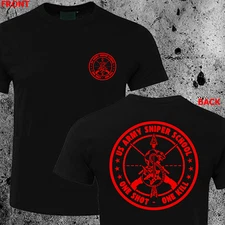 US Army Special Force Sniper School Fort Benning Traning Camp Logo T-SHIRT