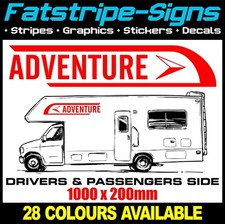 ADVENTURE MOTORHOME CARAVAN GRAPHICS STICKERS DECALS CAMPER DAY VAN RV STRIPES