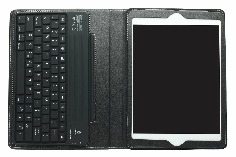 iPad 6 A1893 A1954 9.7"- 2018 Kabellose Bluetooth QWERTZ Tastatur Leder Hülle - Image 2 of 4