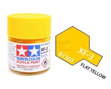 Tamiya Acrylic Paint 81303 XF-3 Flat Yellow 23ml MATT