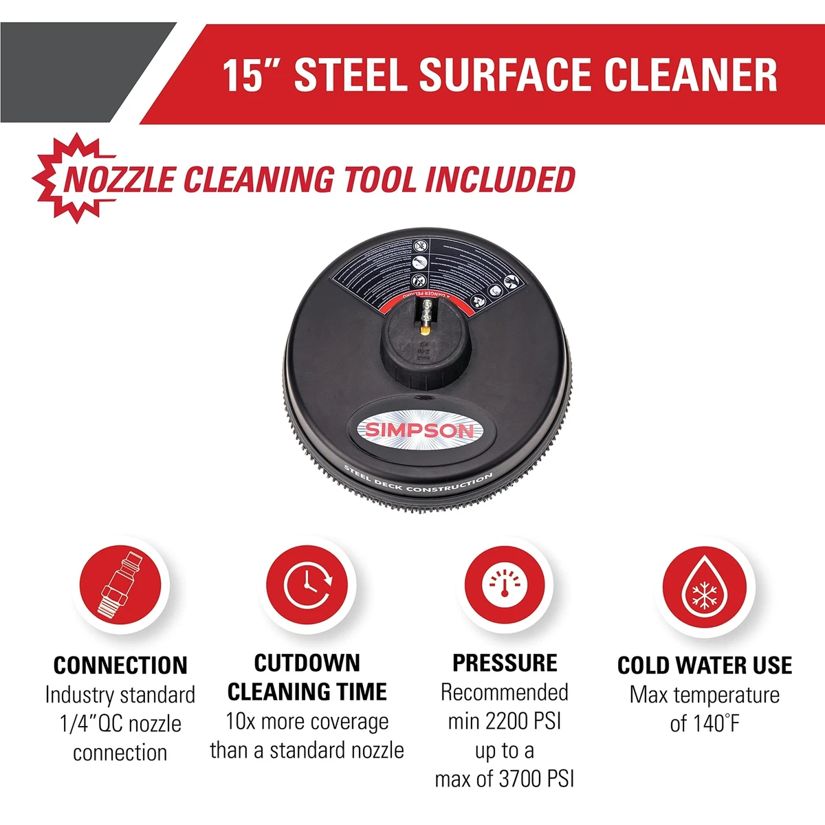 Simpson pressure sale washer surface cleaner