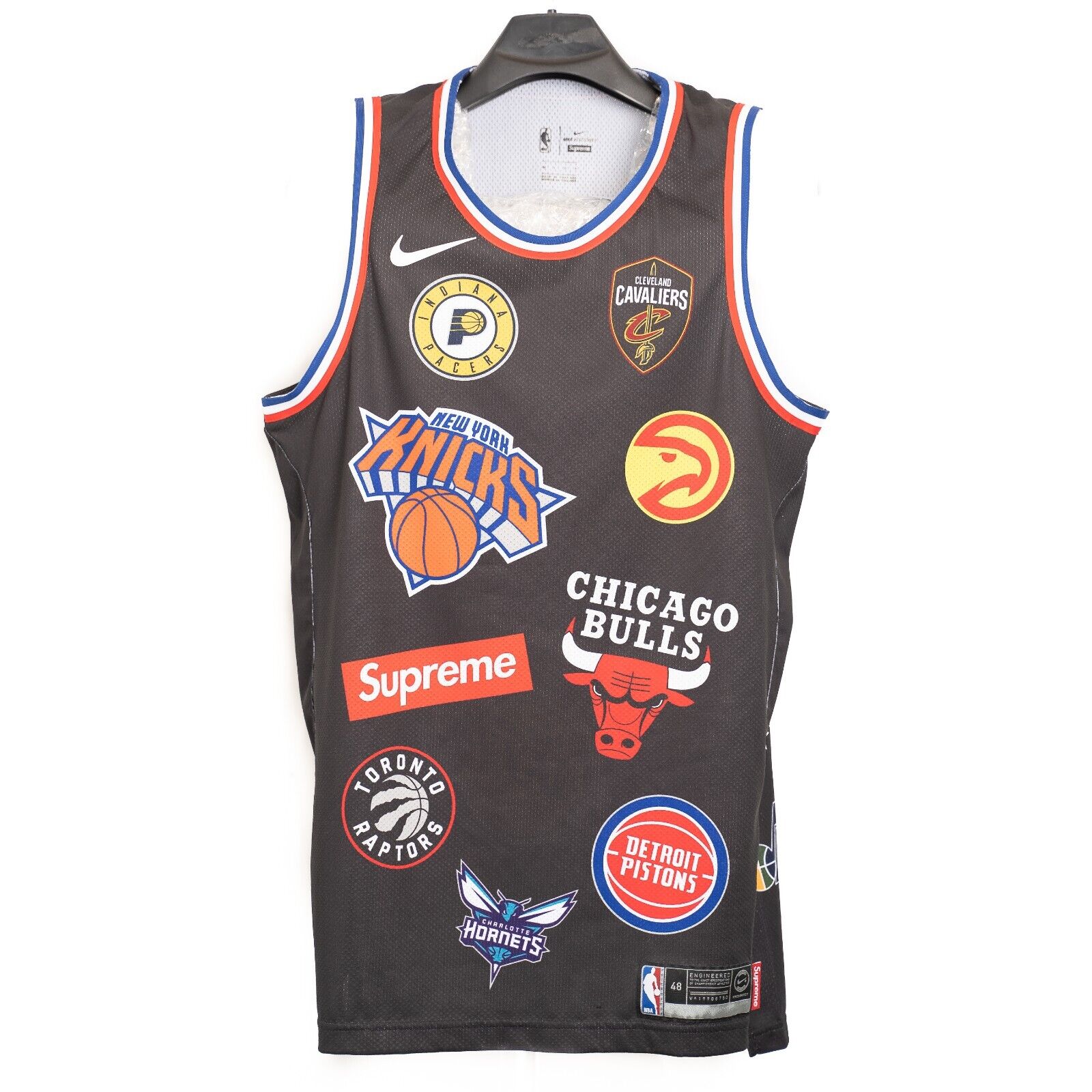 💥  Summer 2018 Nike Supreme NBA Jersey - 100% Authentic Black