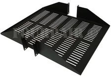 19" Center Weight Vented Rack Mount IT Data Networking Server Shelf 2U 22" Deep