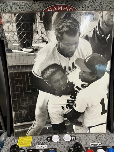 Giants Angels Spring Training Brawl Bobby Bonds Original 16x20 Type 1 Photo - product listing photo