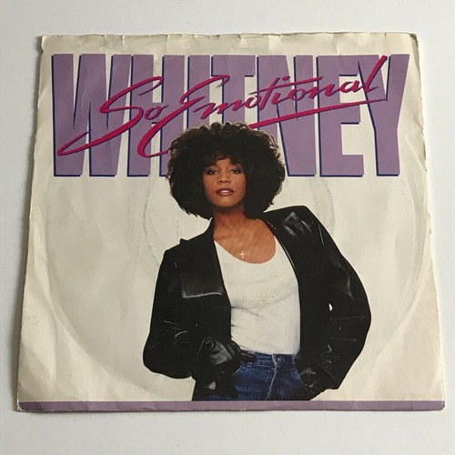 Whitney Houston - So Emotional (bearbeiteter Remix) 7" Vinyl Schallplatte - RIS 43 Sehr guter Zustand +