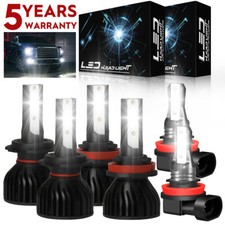 Super Bright Combo LED Headlights H7 H11 H11 High Low Beam  Fog Light Bulbs P4C