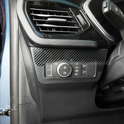 For Ford Escape Kuga 2020-2024 Carbon Front Headlight Switch Control Frame Cover - Picture 5 of 5