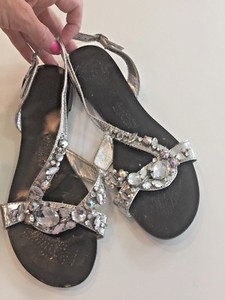 naughty monkey rhinestone sandals