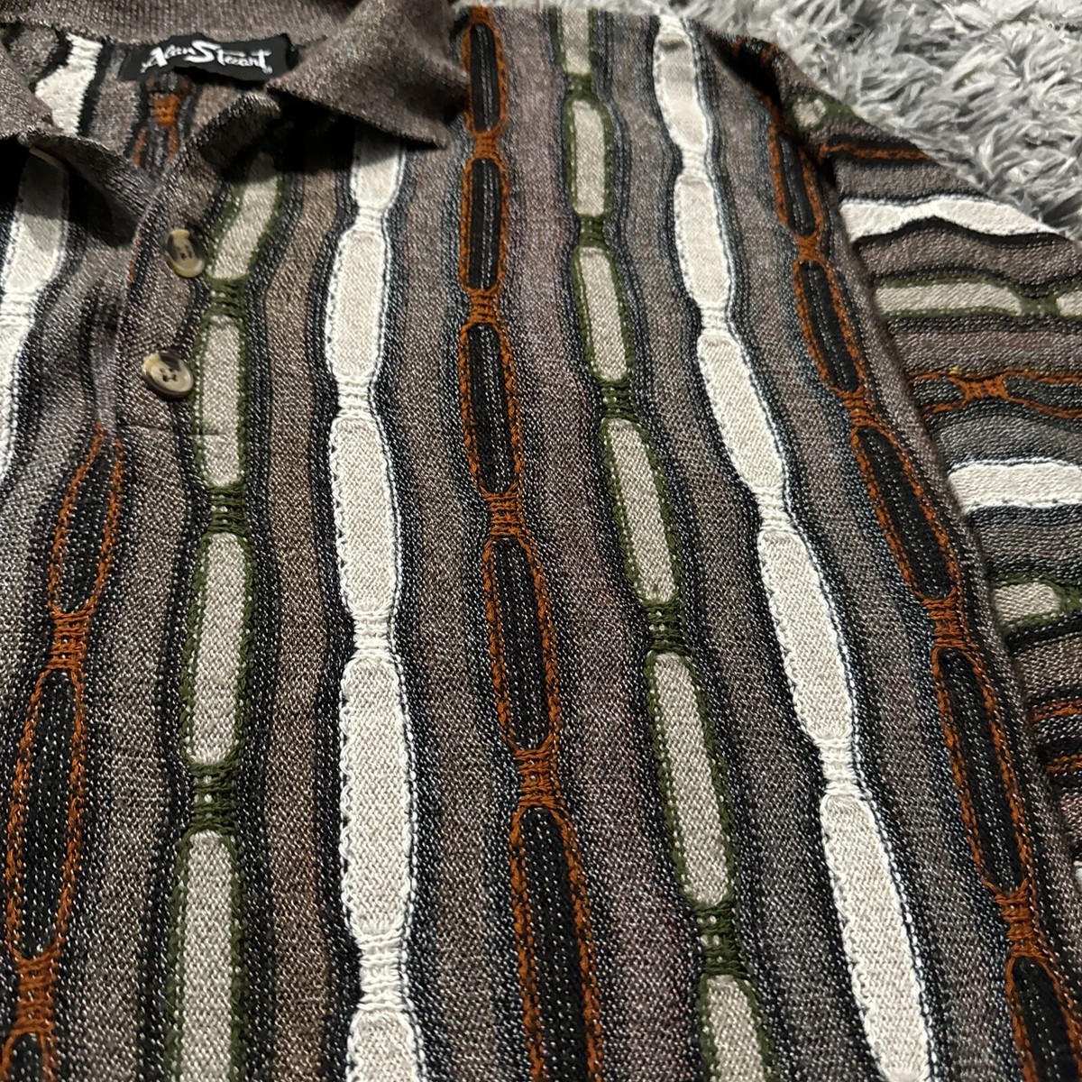 Vintage 90's Coogi Style Sweater Alan Stuart Cut Tag