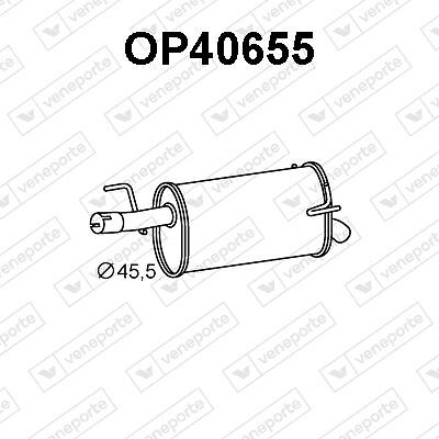 Silencieux arriere Opel Meriva A pour reparation echappement monospace