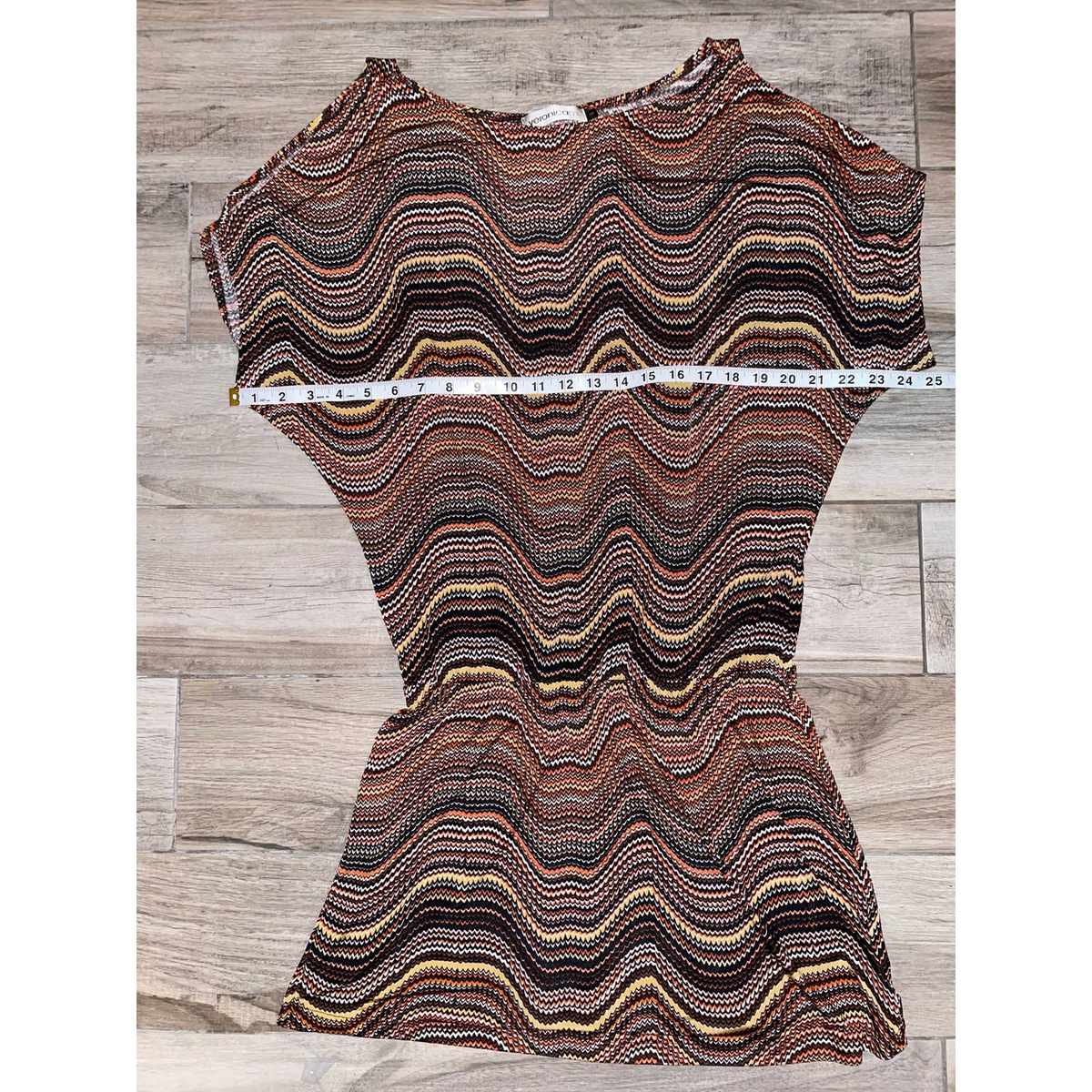 Veronica M multicolored drop-waist dress with shoulder cutouts size small |  eBay