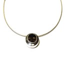 925 Sterling Silver Quartz solitaire gemstone pendant necklace 3.1g ladies 18" — photo 7