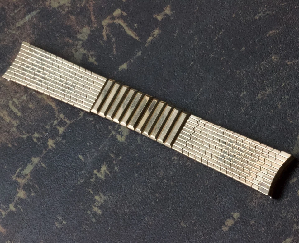  Kreisler EE. UU. Oro Amarillo Relleno Vintage 11/16 Pulgadas 17.3mm Correa de Reloj Años 60 Nuevo de Lote Antiguo Foto 2 de 4