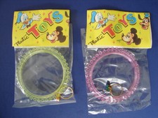 2 VTG Walt Disney Mickey Mouse Donald Duck Goofy Knockoff kids bracelet Jewelry