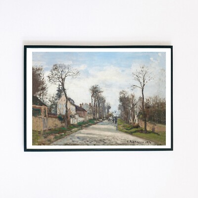 Versailles Straße 1870 Vintage Landschaft Gemälde 7x5 Wanddeko Fine Art Print 
