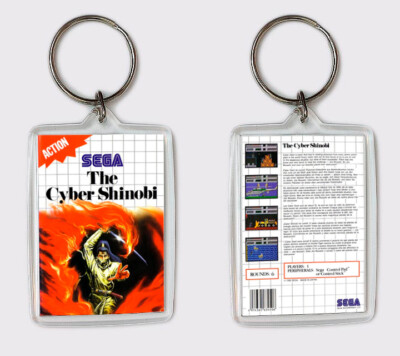 THE CYBER SHINOBI SEGA MASTER SYSTEM LLAVERO KEYRING