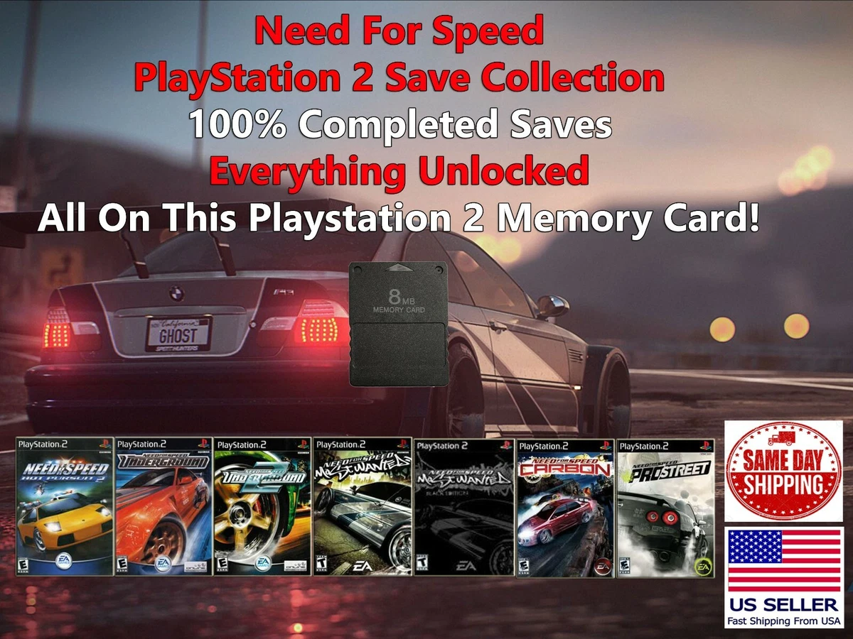 Need For Speed Most Wanted Carbon Save Collection PS2 100.