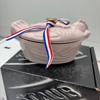 STAUB Small Chicken Cocotte 11cm 0.25L Sorbet Rose Pink Cast Iron